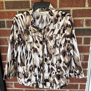 Women’s Chico’s size 1 Zenergy zip up 3/4” sleeve jacket size 8 small jacket